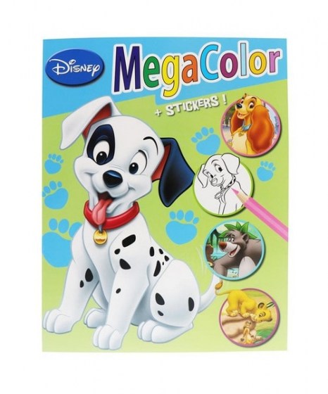 Βιβλίο ζωγραφικής Disney Megacolor A4 4 σχέδια